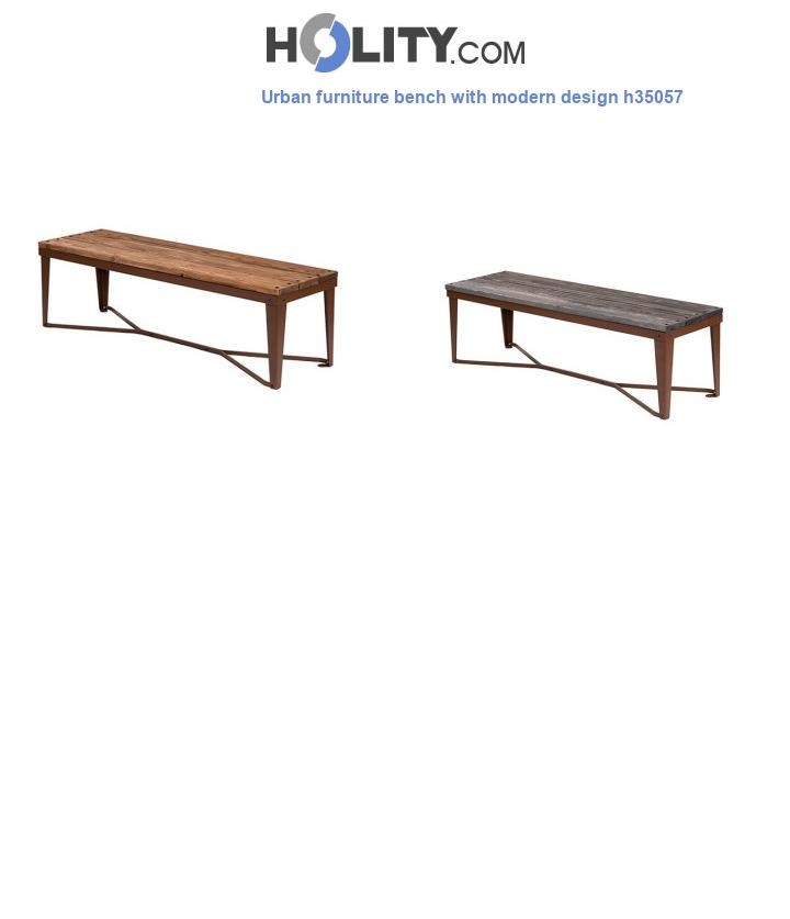 Urban furniture bench with modern design h35057