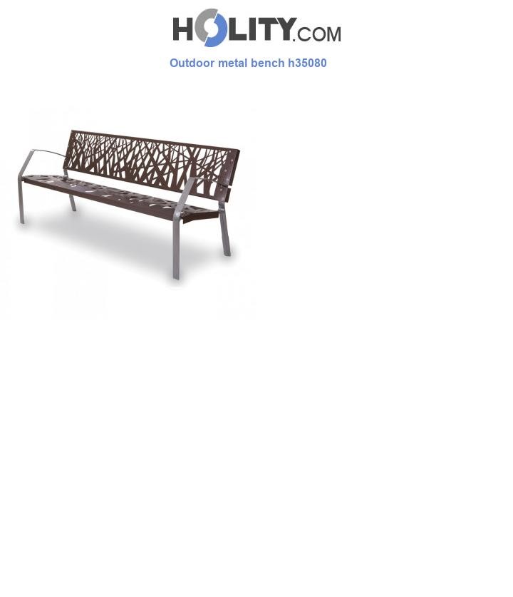 Outdoor metal bench h35080