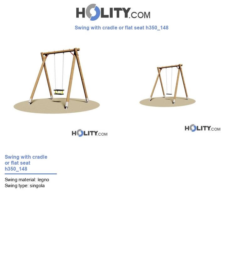 Swing with cradle or flat seat h350_148