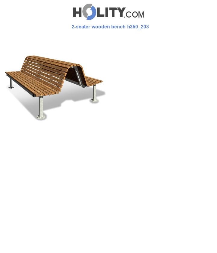 2-seater wooden bench h350_203
