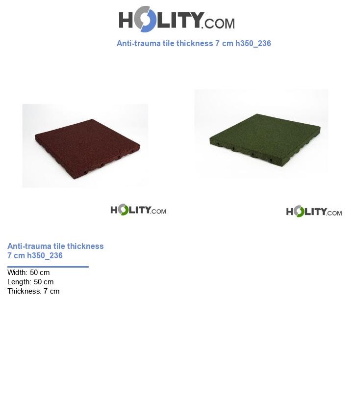 Anti-trauma tile thickness 7 cm h350_236