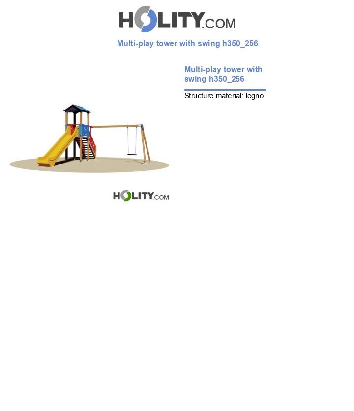 Multi-play tower with swing h350_256