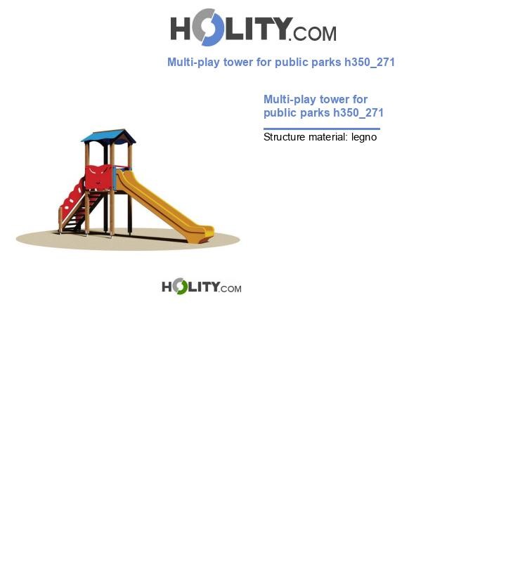 Multi-play tower for public parks h350_271