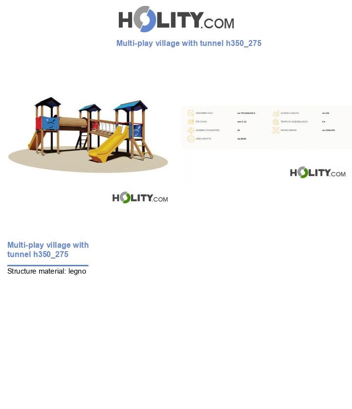Multi-play village with tunnel h350_275