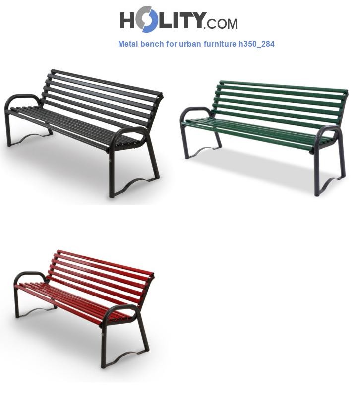 Metal bench for urban furniture h350_284