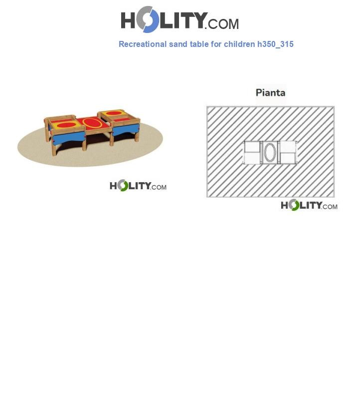 Recreational sand table for children h350_315