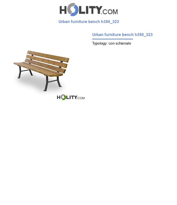 Urban furniture bench h350_323
