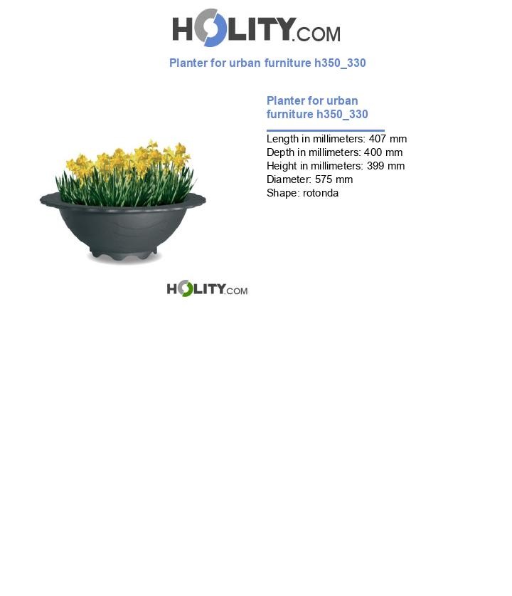 Planter for urban furniture h350_330