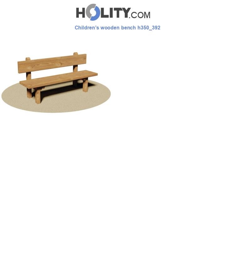 Children’s wooden bench h350_392