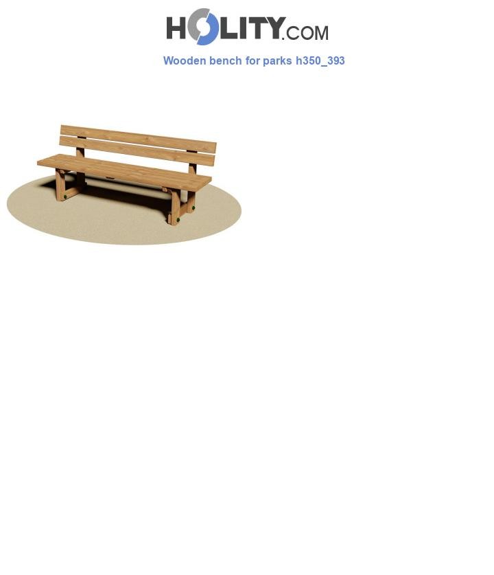 Wooden bench for parks h350_393