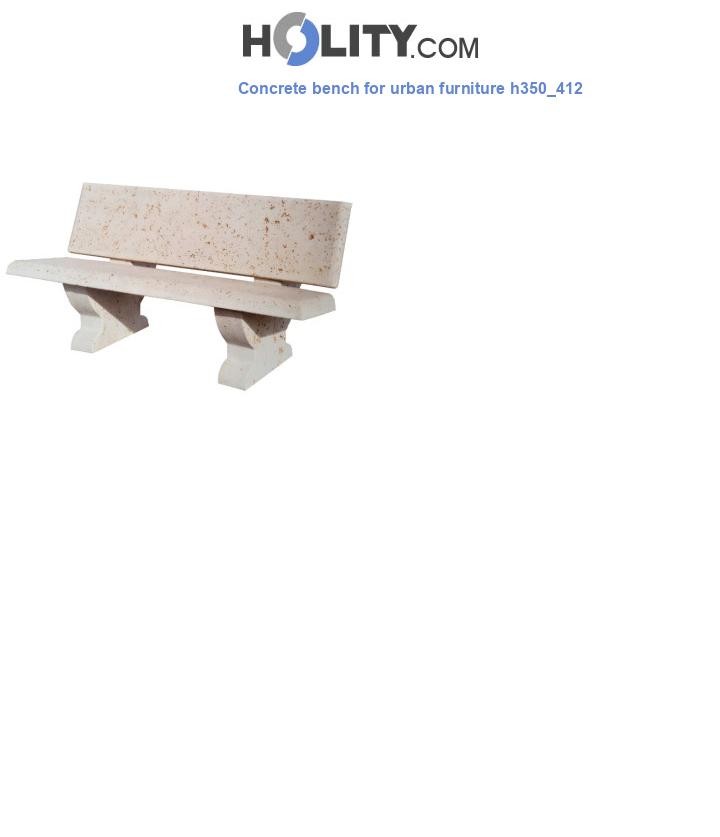 Concrete bench for urban furniture h350_412