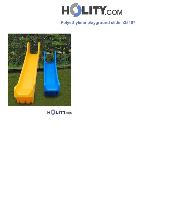 Polyethylene playground slide h35107