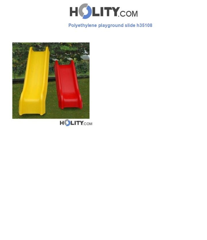 Polyethylene playground slide h35108