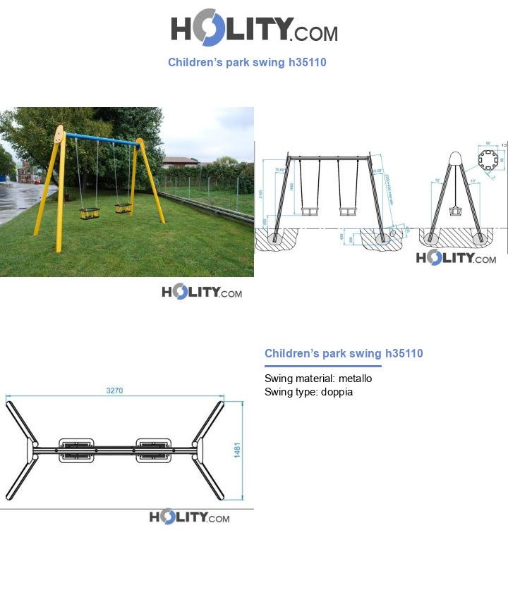 Children’s park swing h35110