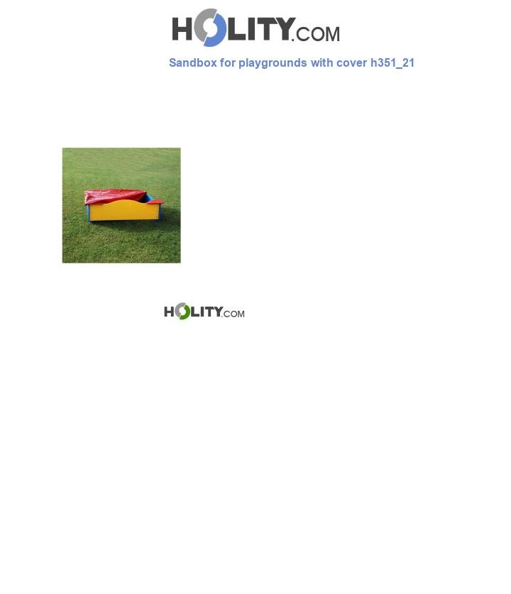 Sandbox for playgrounds with cover h351_21