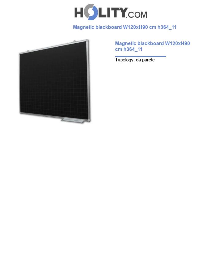 Magnetic blackboard W120xH90 cm h364_11