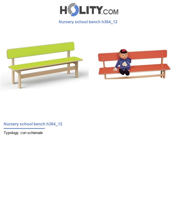 Nursery school bench h364_12
