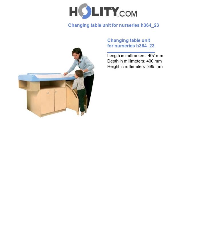 Changing table unit for nurseries h364_23