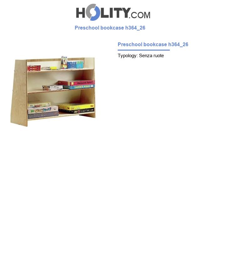 Preschool bookcase h364_26