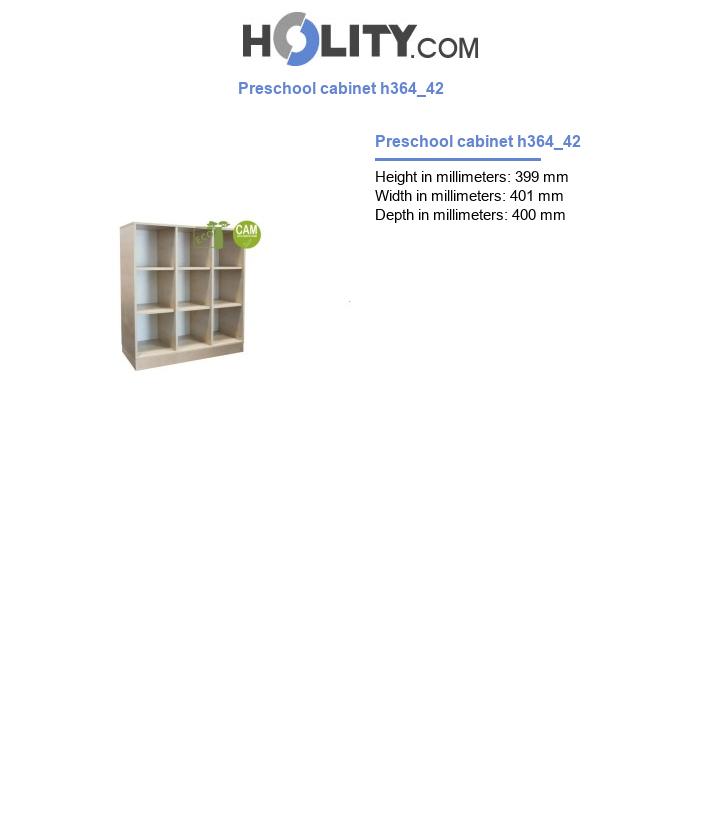 Preschool cabinet h364_42