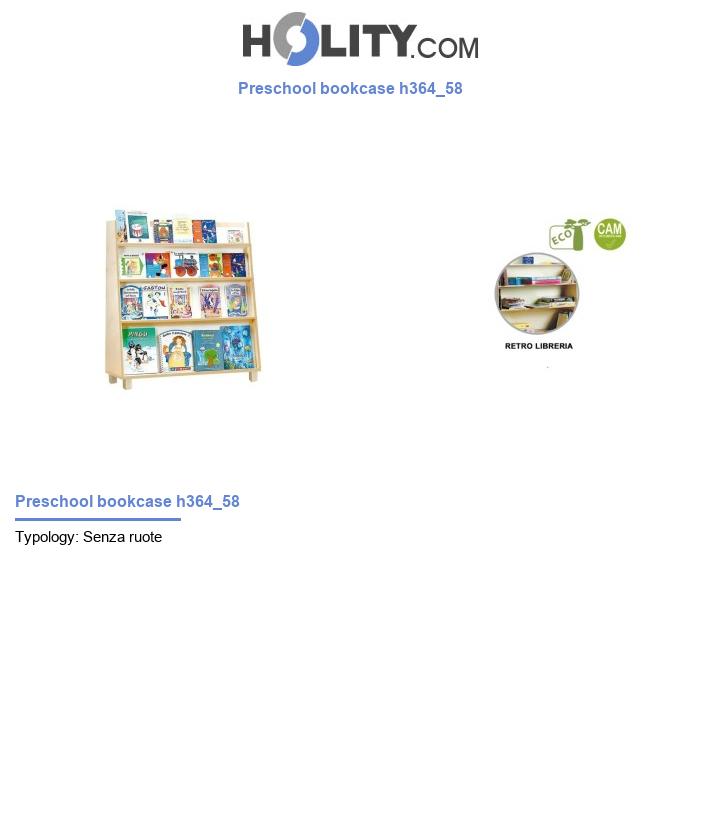 Preschool bookcase h364_58