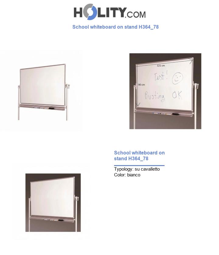 School whiteboard on stand H364_78