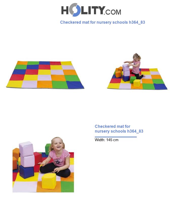 Checkered mat for nursery schools h364_83