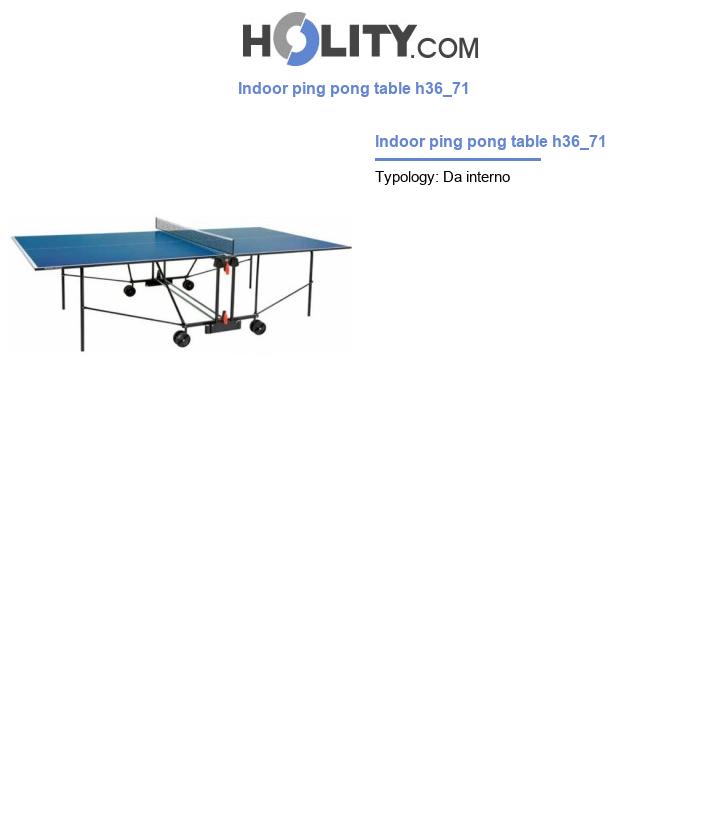 Indoor ping pong table h36_71