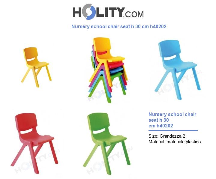 Nursery school chair seat h 30 cm h40202