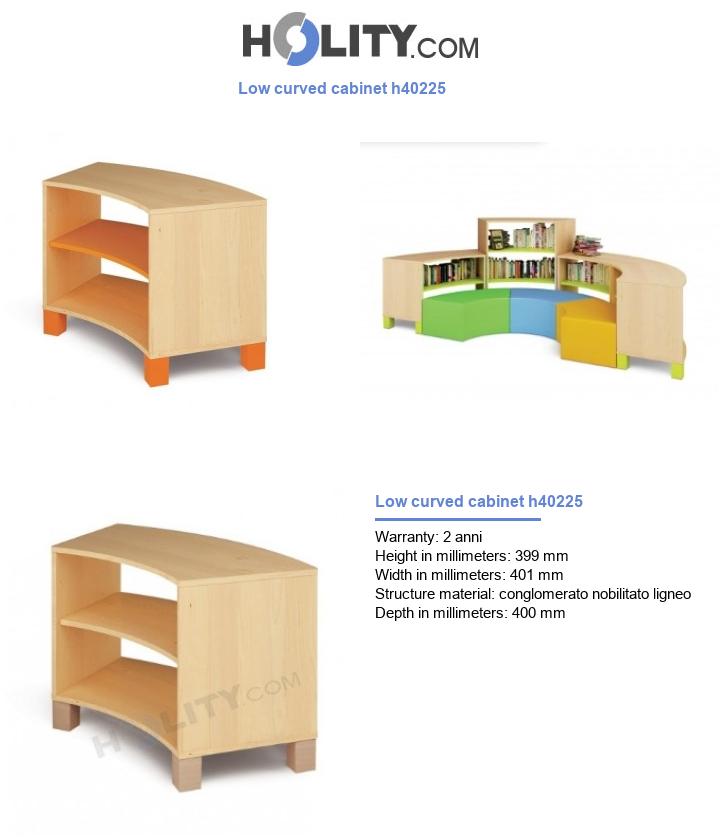Low curved cabinet h40225