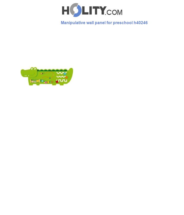 Manipulative wall panel for preschool h40246