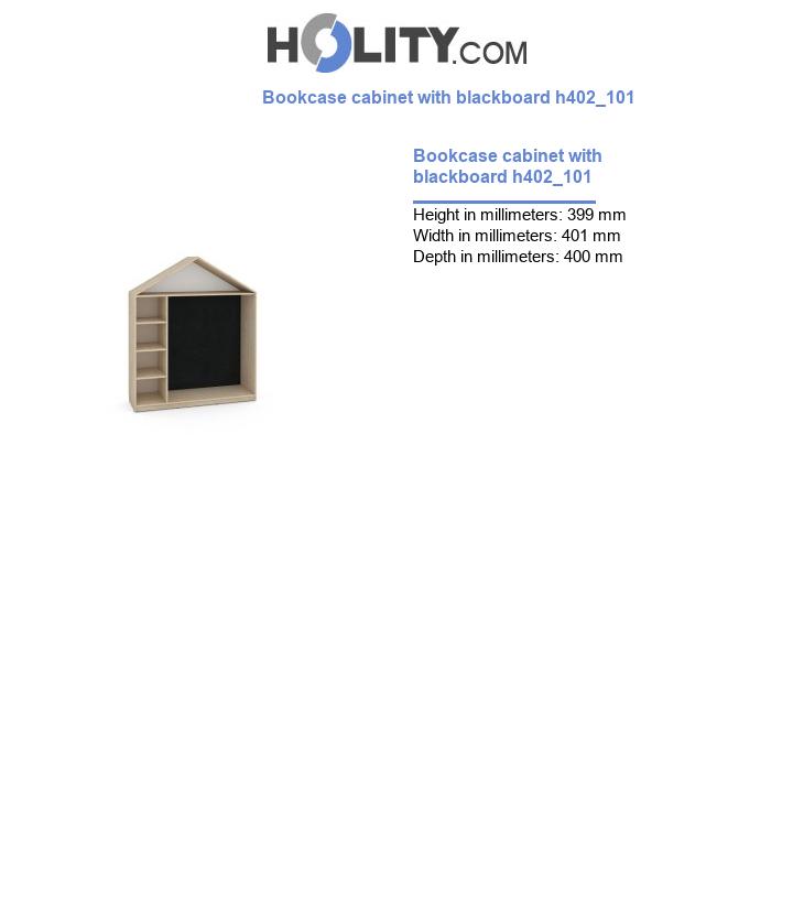 Bookcase cabinet with blackboard h402_101