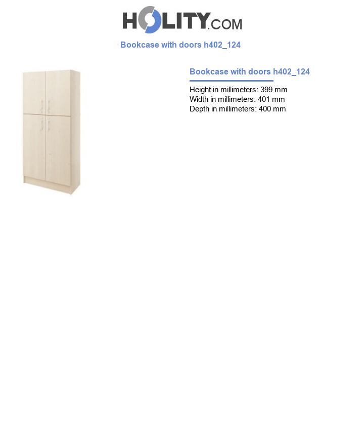 Bookcase with doors h402_124