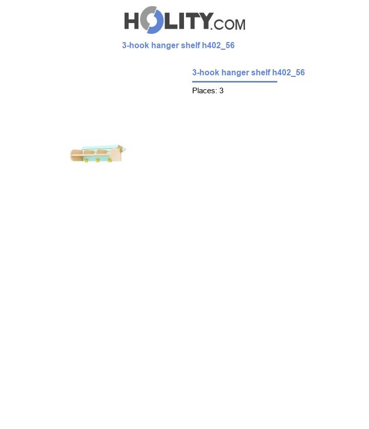 3-hook hanger shelf h402_56