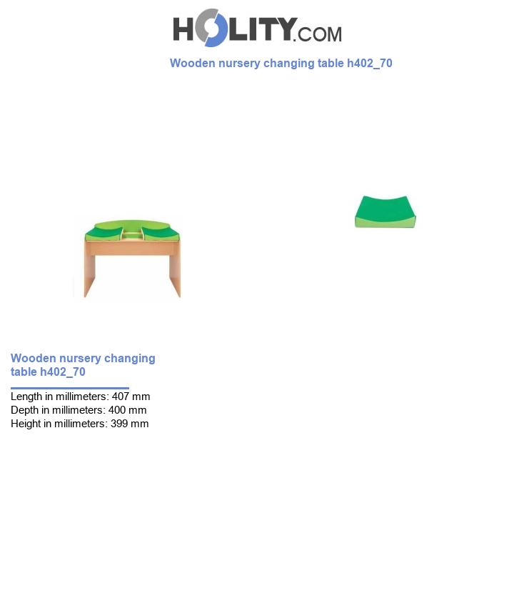 Wooden nursery changing table h402_70