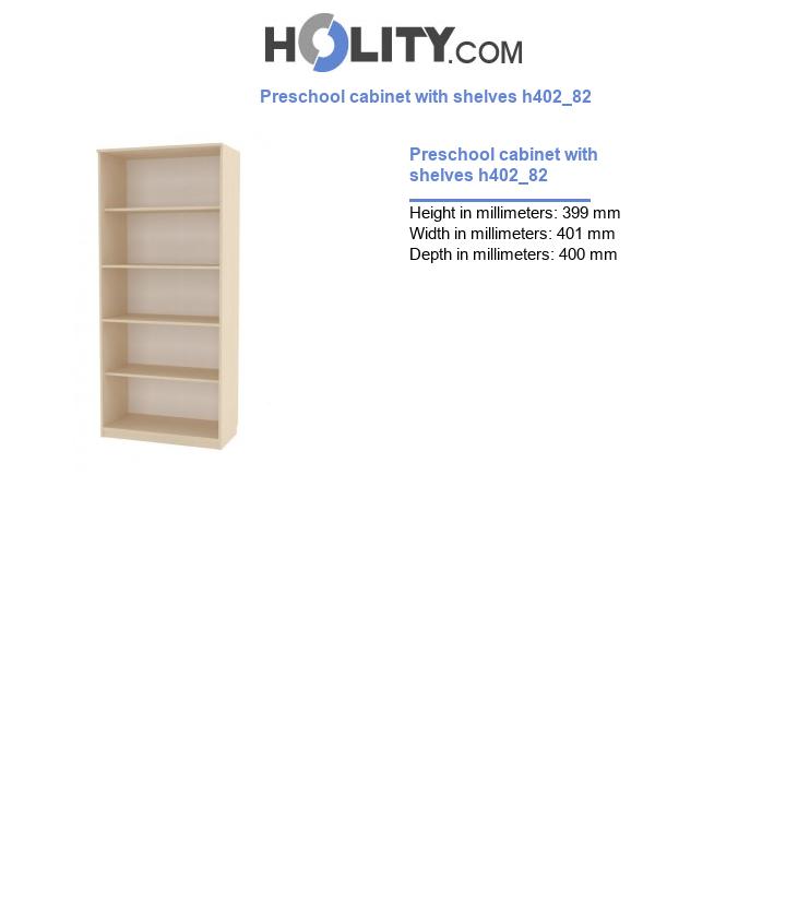 Preschool cabinet with shelves h402_82