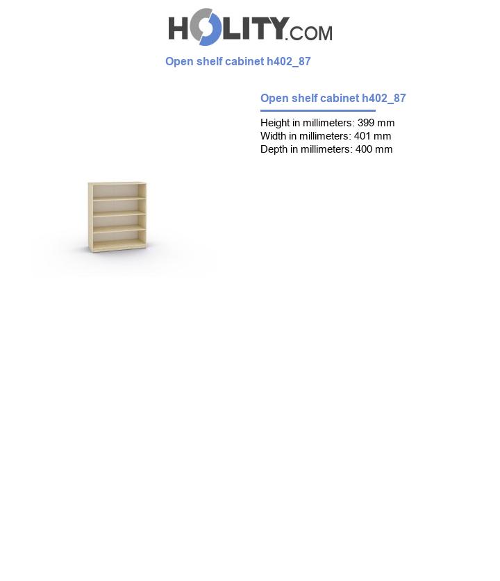 Open shelf cabinet h402_87