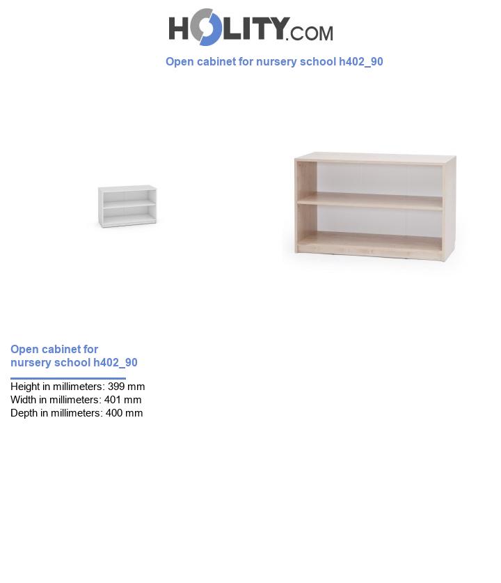 Open cabinet for nursery school h402_90