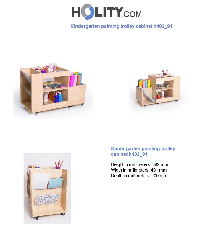 Kindergarten painting trolley cabinet h402_91