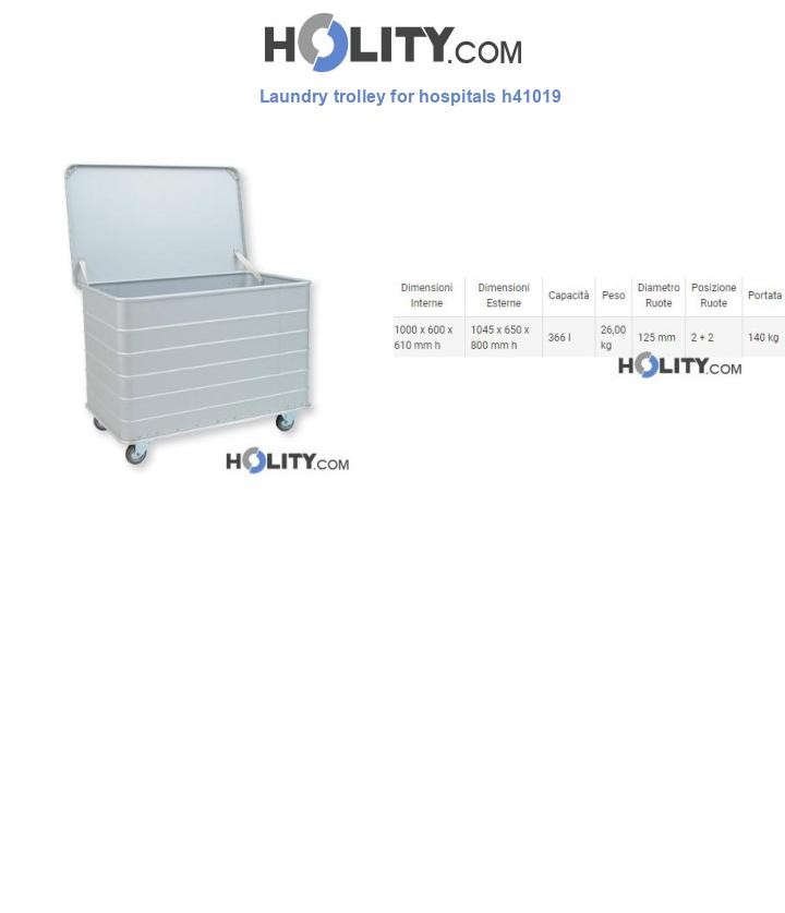 Laundry trolley for hospitals h41019