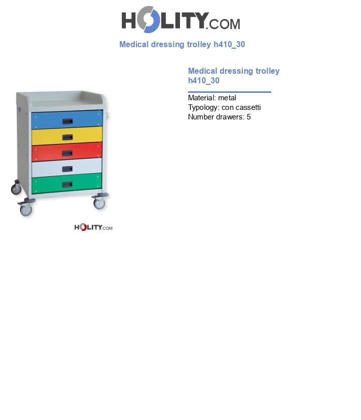 Medical dressing trolley h410_30