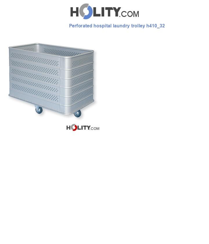 Perforated hospital laundry trolley h410_32