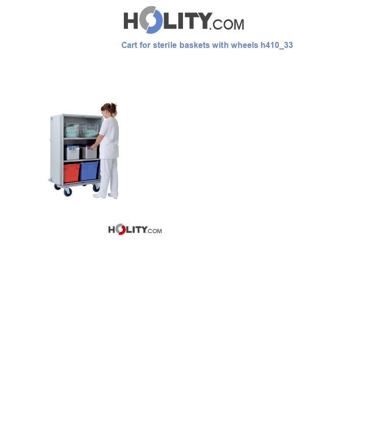 Cart for sterile baskets with wheels h410_33