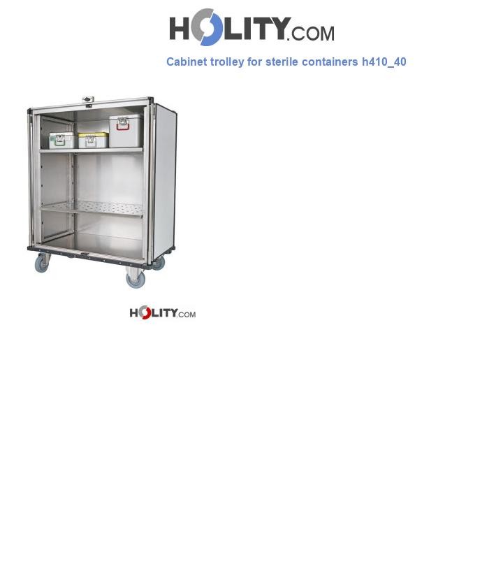Cabinet trolley for sterile containers h410_40