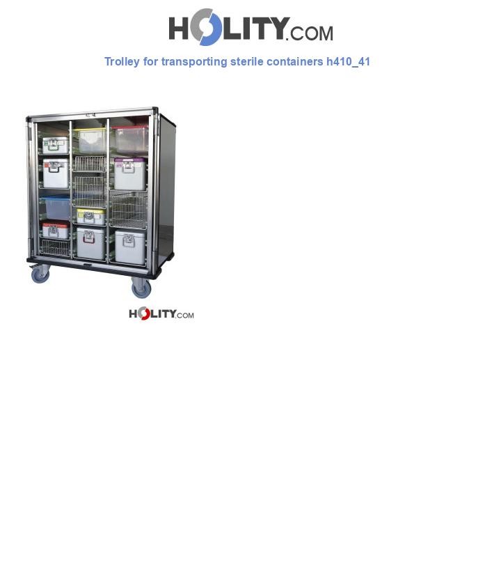 Trolley for transporting sterile containers h410_41