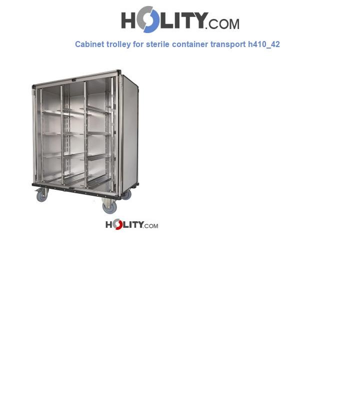 Cabinet trolley for sterile container transport h410_42