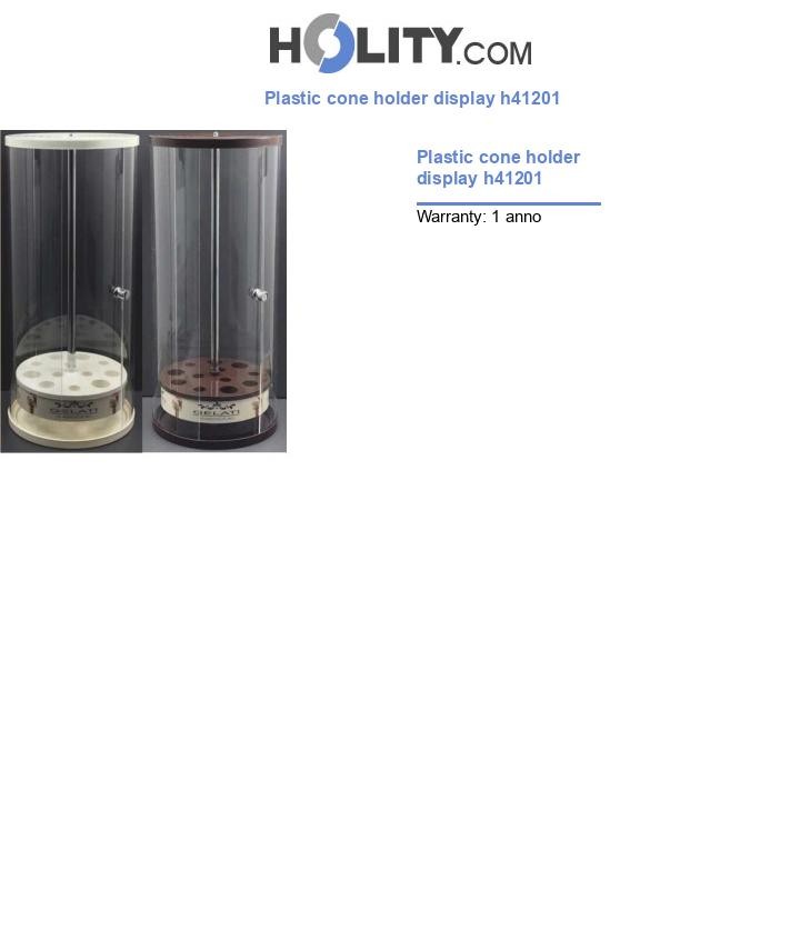 Plastic cone holder display h41201