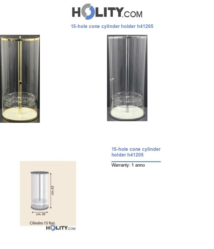 15-hole cone cylinder holder h41205