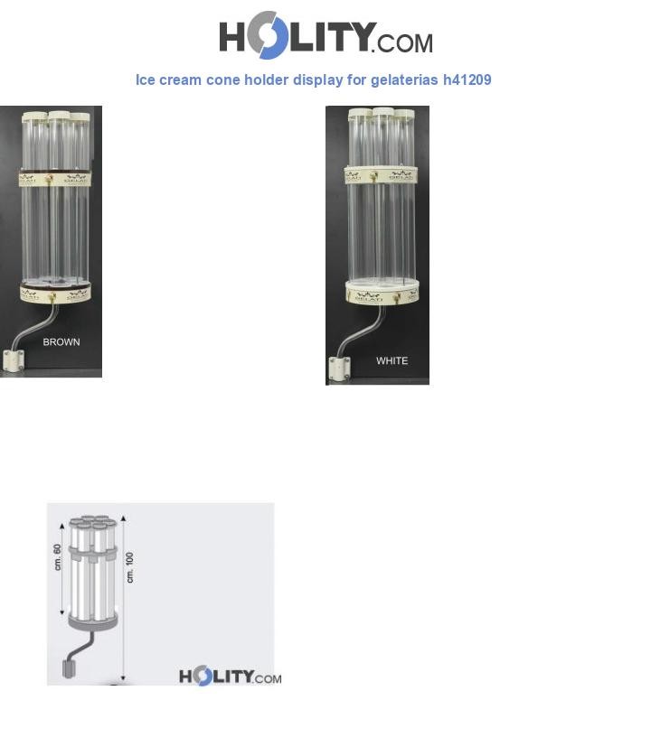 Ice cream cone holder display for gelaterias h41209