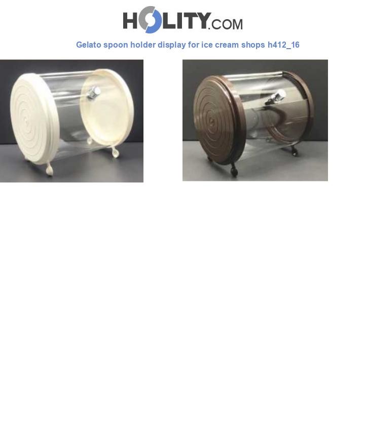 Gelato spoon holder display for ice cream shops h412_16